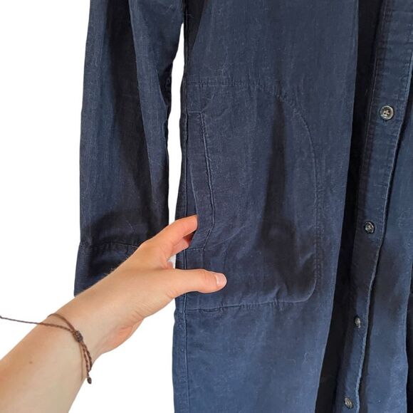 Roots navy corduroy long sleeve dress. Size xs - Picture 8 of 11